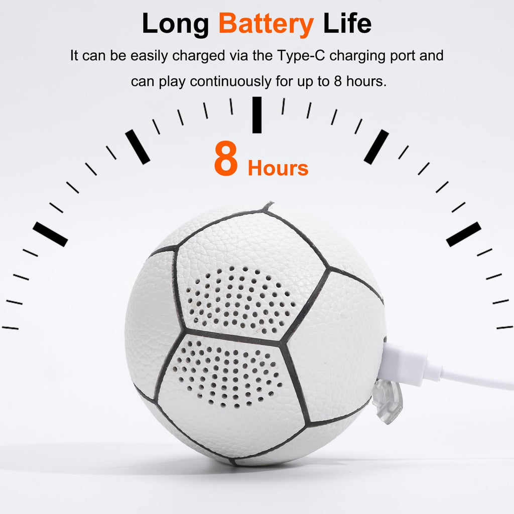 Portable Bluetooth Speaker: Glow-in-The-Dark Basketball and Charger via USB-C - Wireless Bluetooth Speakers - Ideal Gifts for Children, Teenagers and Adults(Orange)