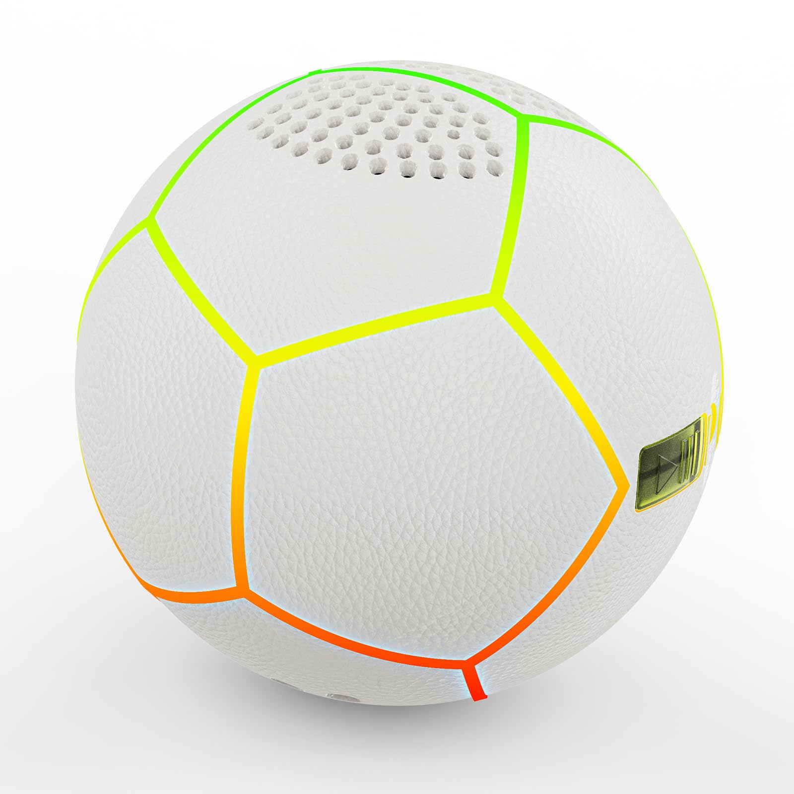 JISPOORT Glow in The Dark Soccer Ball - Sizes 9" Bluetooth Speaker, Teens & Adults - Light Up Soccer Ball with 4 LED Lights - Sports Birthday Gifts Ideas for Boys