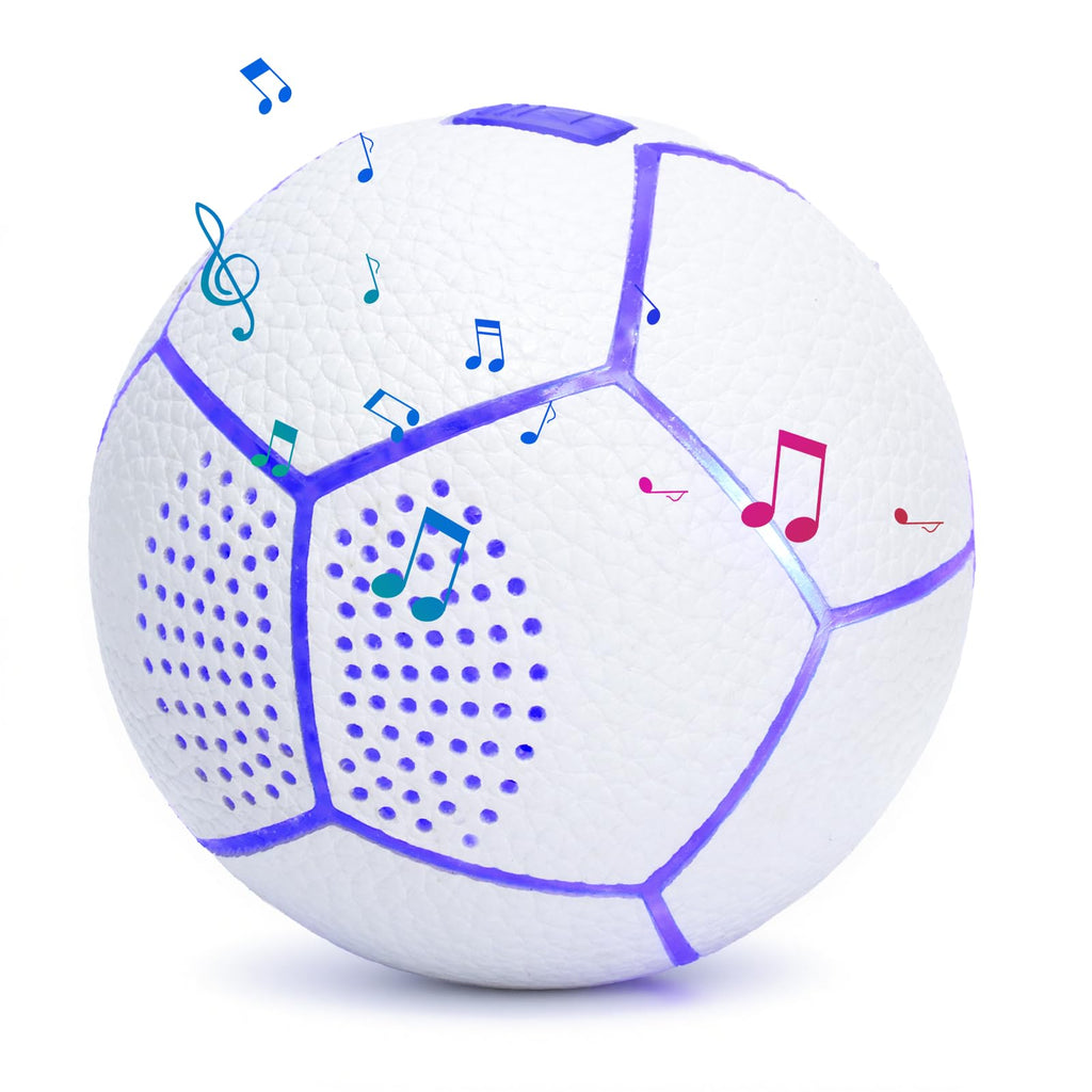 ZOOTEALY Portable Bluetooth Speaker: Glow-in-The-Dark Soccer and Charger via USB-C - Wireless Bluetooth Speakers - Ideal Gifts for Children, Teenagers and Adults(White)