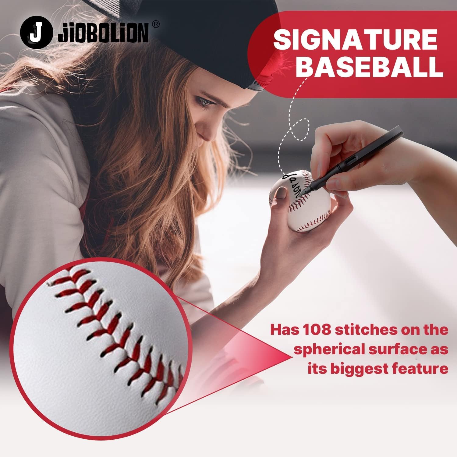 Leather Baseball - Official League Size and Weight Practice Ball -6 Adults, Used for Technical Warm Up and Training Courses (6)