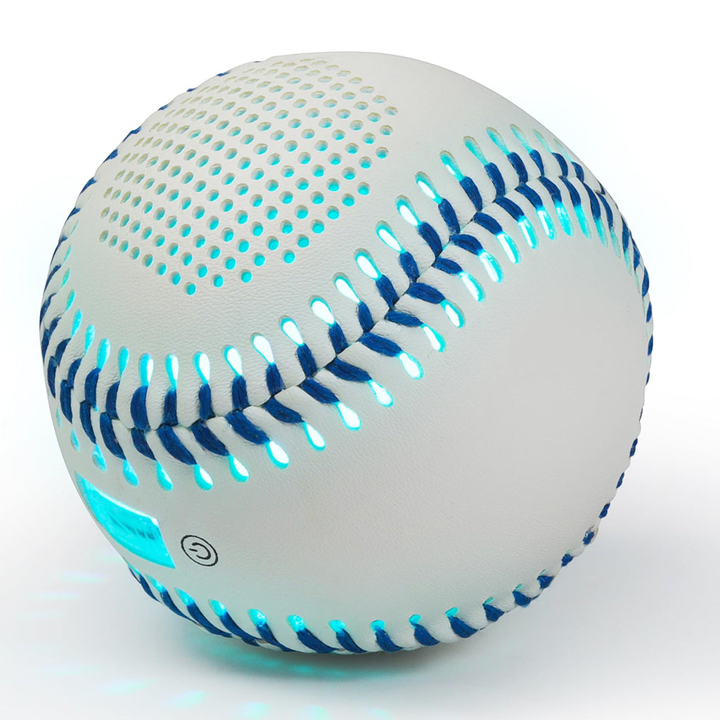 Glow Baseball Bluetooth Speaker，Portable Sports Gift for Fans, Waterproof Outdoor Speaker with Party Lights.