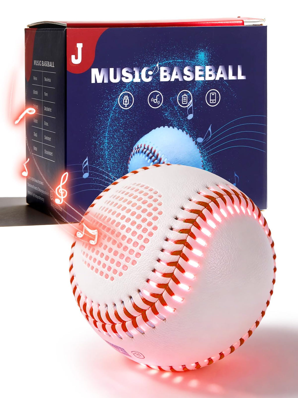 AIYUNDI Light Up & Glow-in-The-Dark Baseball with Bluetooth Speaker, Sports Gifts for Baseball Fans, Boys 8-12, Teens & Adults, Unique Accessories