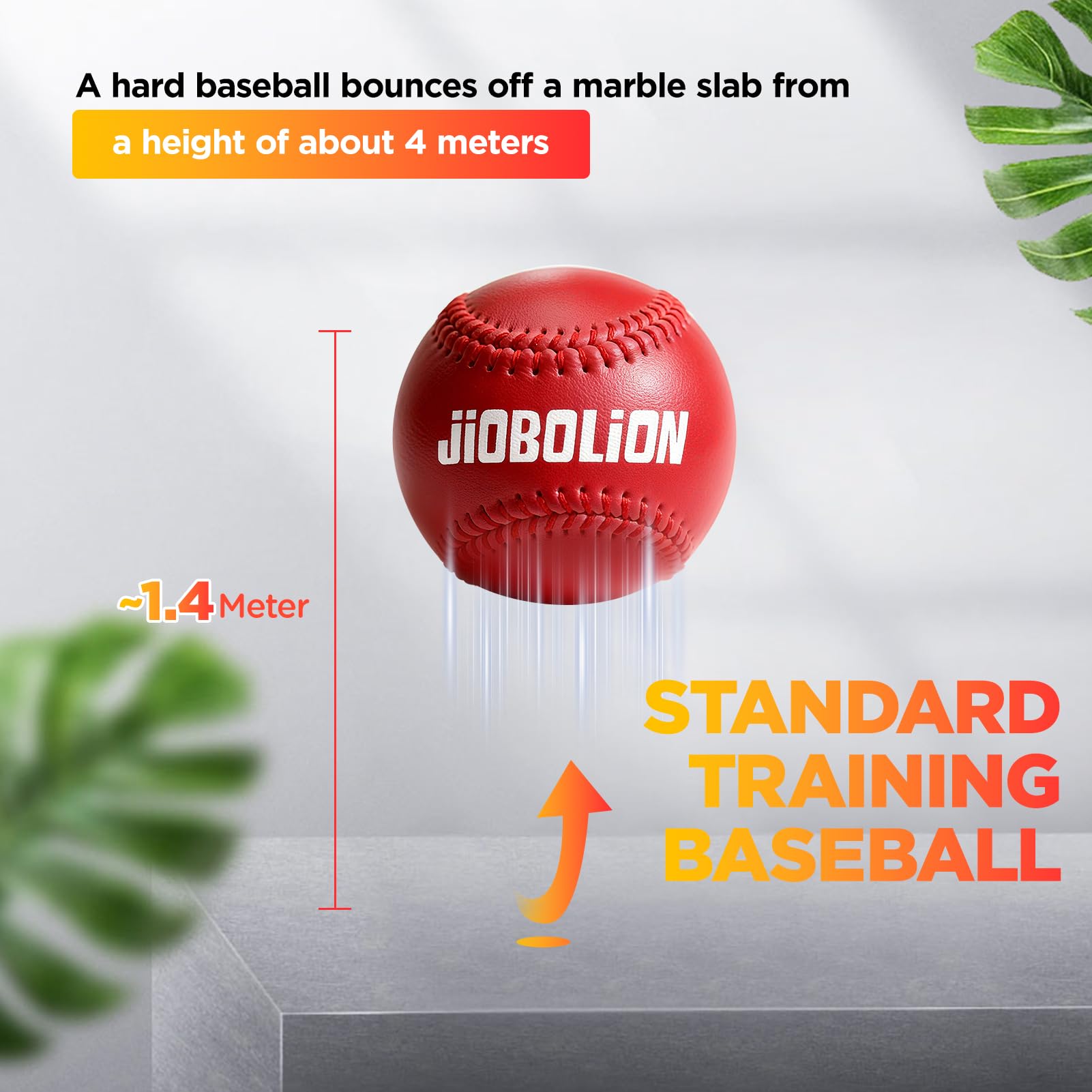 Official Size & Weight Baseball for Training - Synthetic Leather Cover with Cork Rubber Core | Red, Yellow, Blue Color Combo (3 Balls) | Practice, Pitching, Batting, Fielding