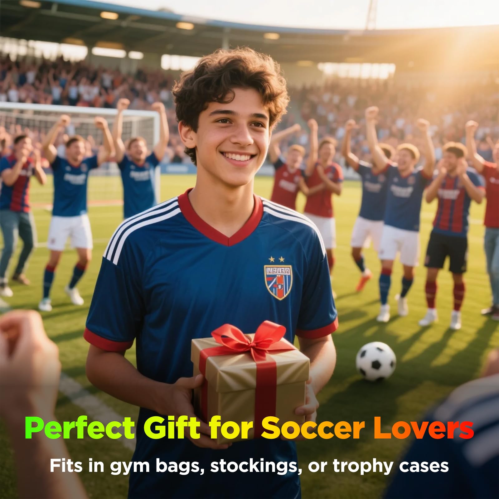 Glow in The Dark Soccer Ball - Sizes 9" Bluetooth Speaker, Teens & Adults - Light Up Soccer Ball with 4 LED Lights - Sports Birthday Gifts Ideas for Boys